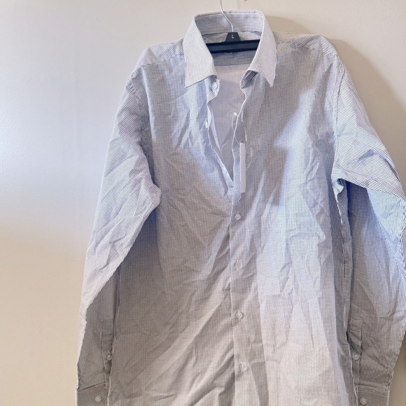 Kenneth Cole Reaction Big Boys Button Up Shirt Collection dress shirt 20 R - Picture 4 of 5